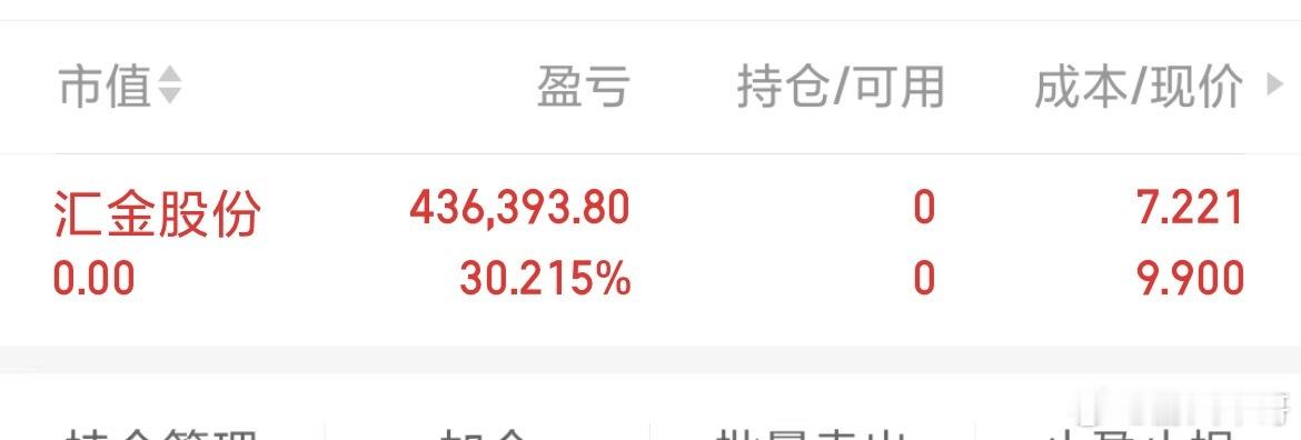 突然发现飞得离谱了[允悲] 汇金股份啊汇金 不能这样玩的 一出就又猛拉！应广大粉