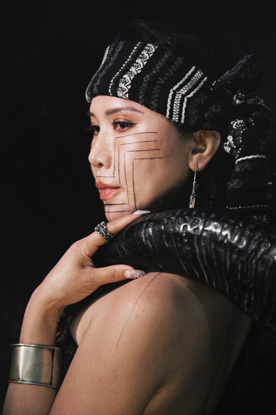 黎族部落写真｜非遗纹面