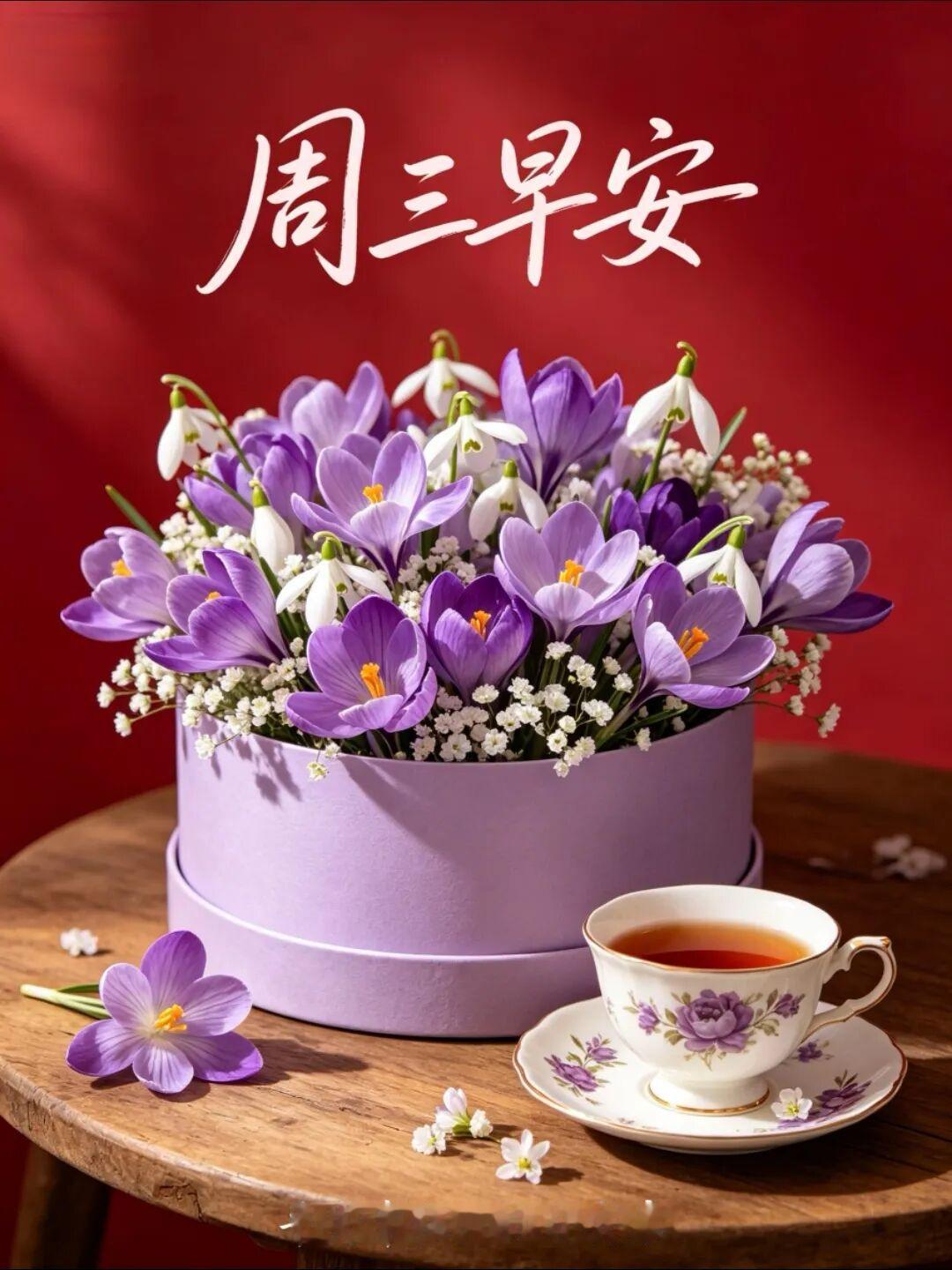 清风伴周三·如意又安然。新的周三，愿平安常伴左右，烦恼尽数消散。前路顺遂无忧，日