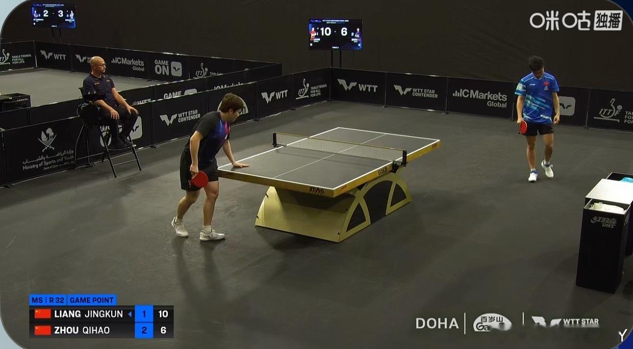 周启豪2-2梁靖崑不要想那么多 想想1.2局怎么打的 