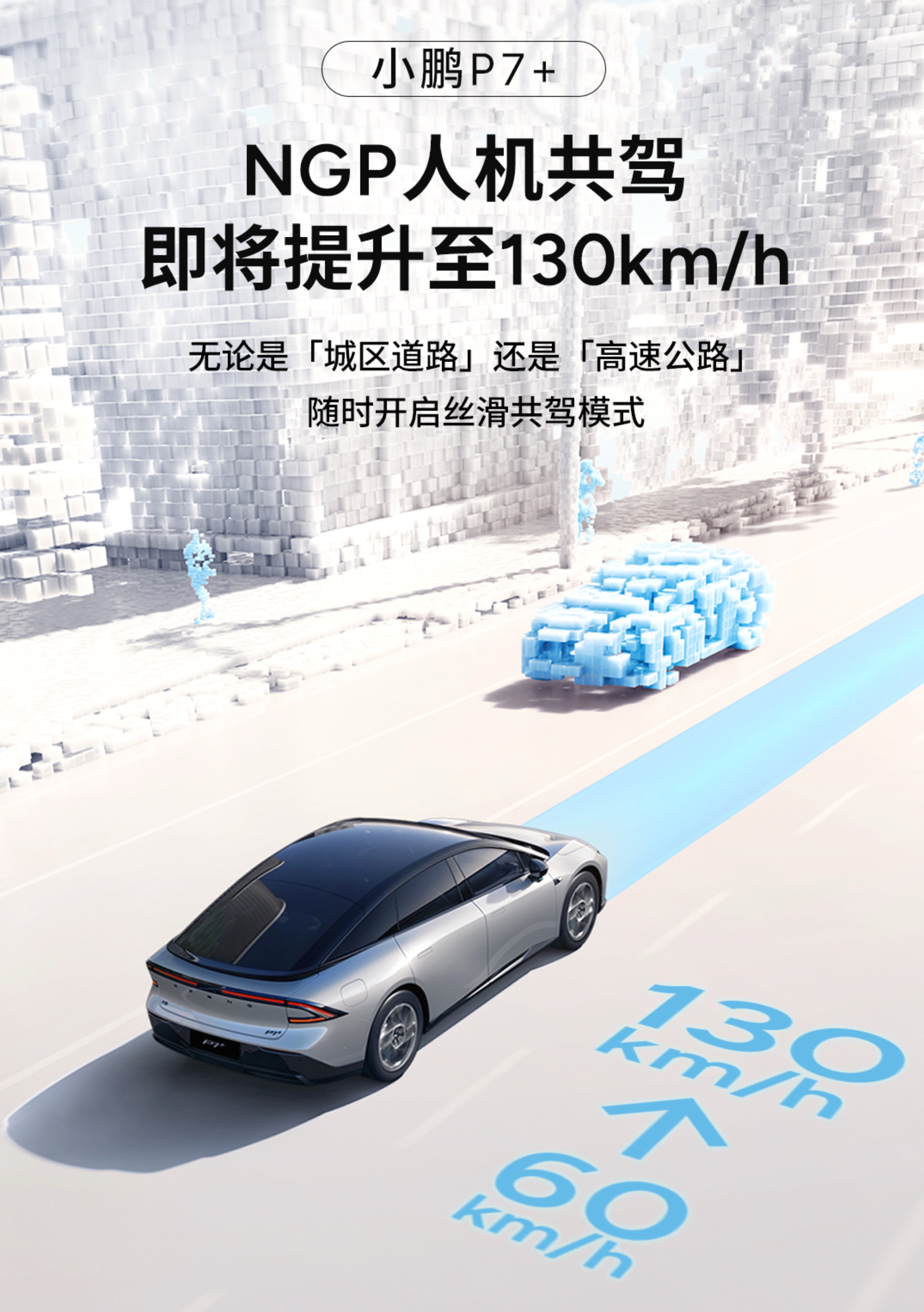 我刚看到一侧信息，真的假的啊？小鹏P7+人机共驾将提升至130km/h他们即将推