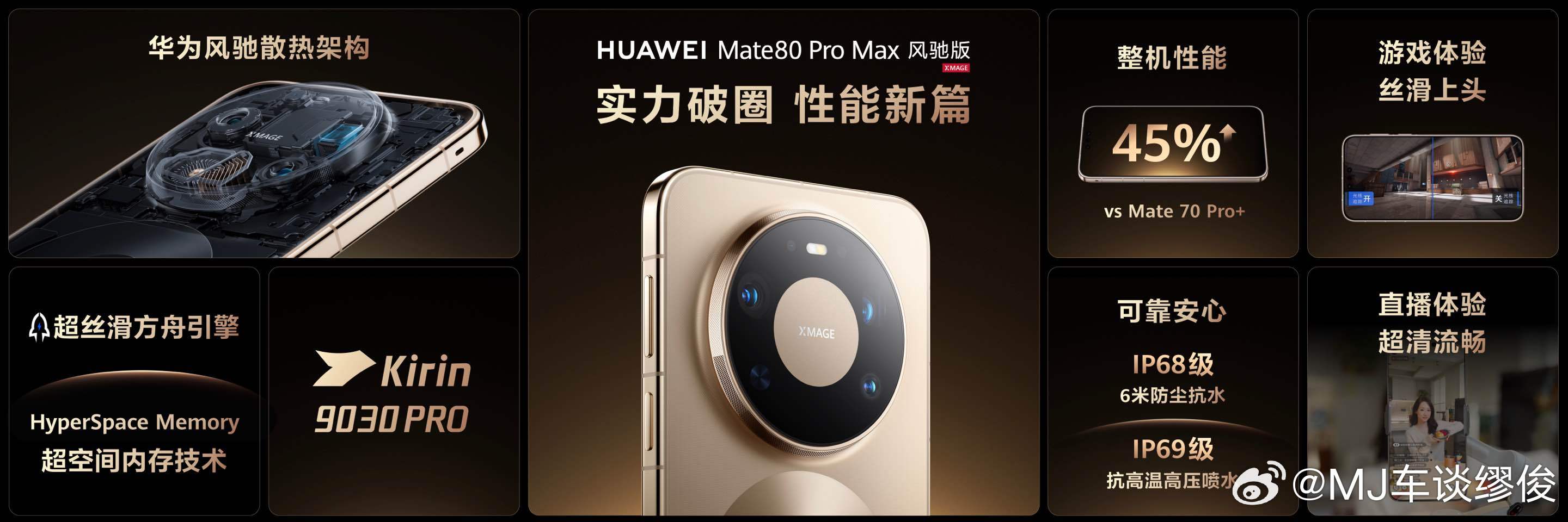 华为Mate80风驰版正式发布 全新风驰散热架构，超丝滑方舟引擎，配合麒麟903