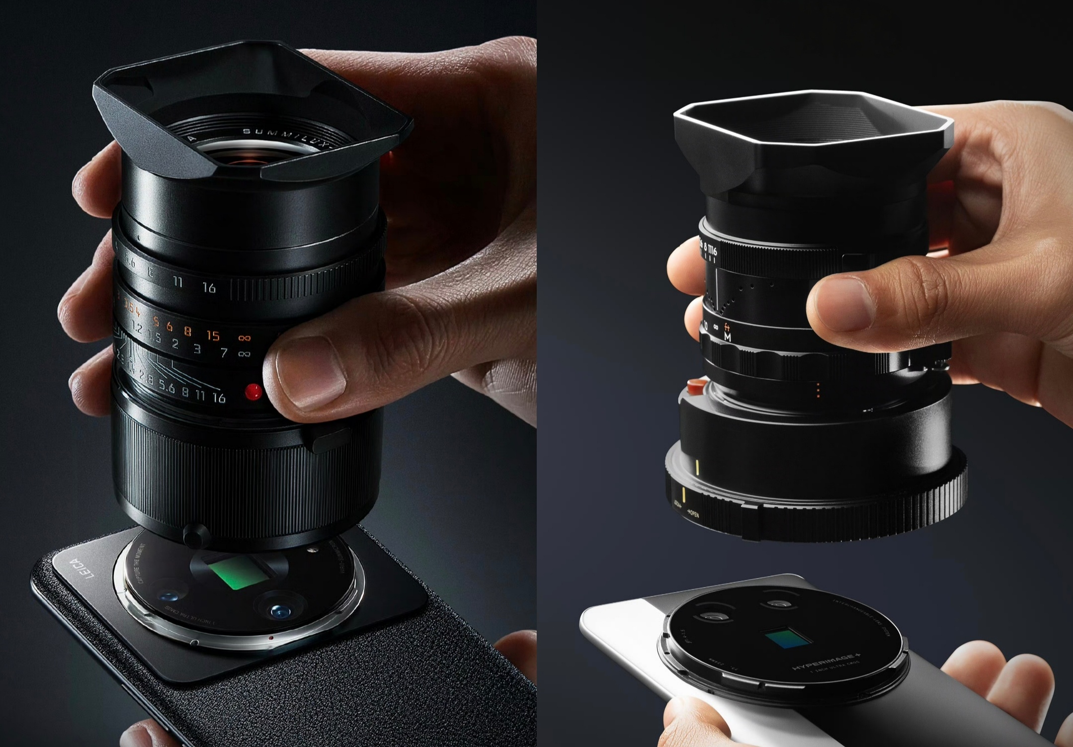 其实这代有超大杯工程阶段尝试过这个方案，大圆镜组Deco内置原生卡口，可以直接外