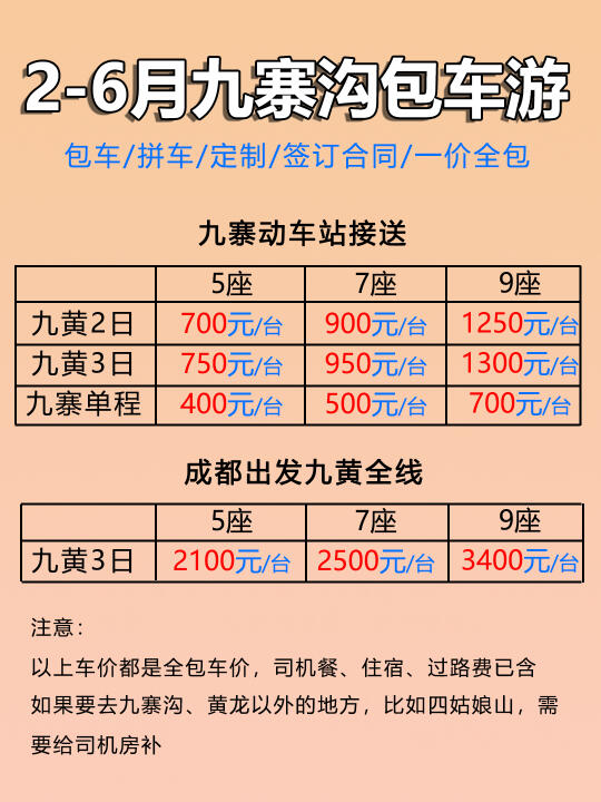 听劝！外地人来九寨沟一定要选包车🚙真香