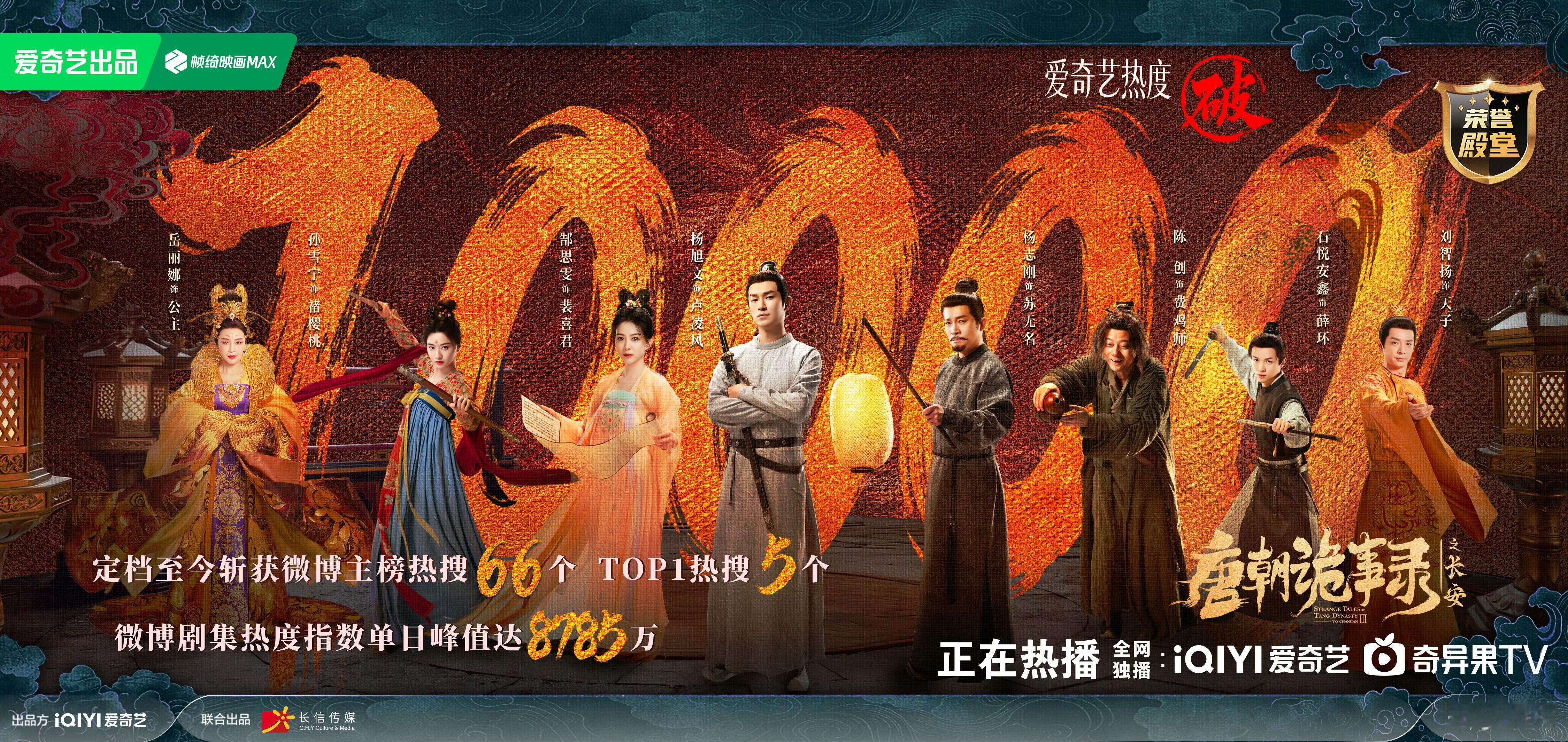 谁还没追《唐朝诡事录之长安》？上线仅4天，爱奇艺站内热度直接冲顶破万！这也是🥝