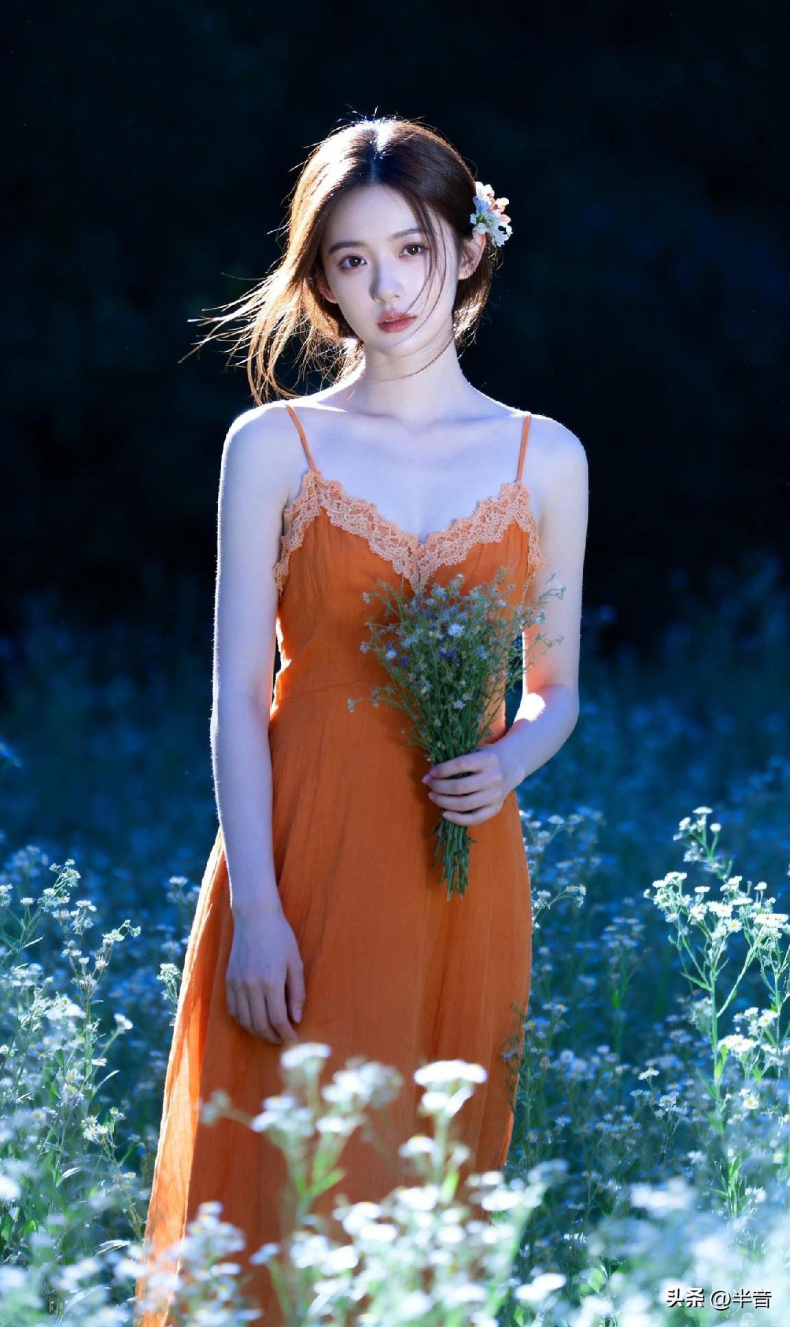 在开满野花的山坡
和春天撞个满怀🌼
橘色是热烈
蓝花是温柔
风会记得
我们曾这