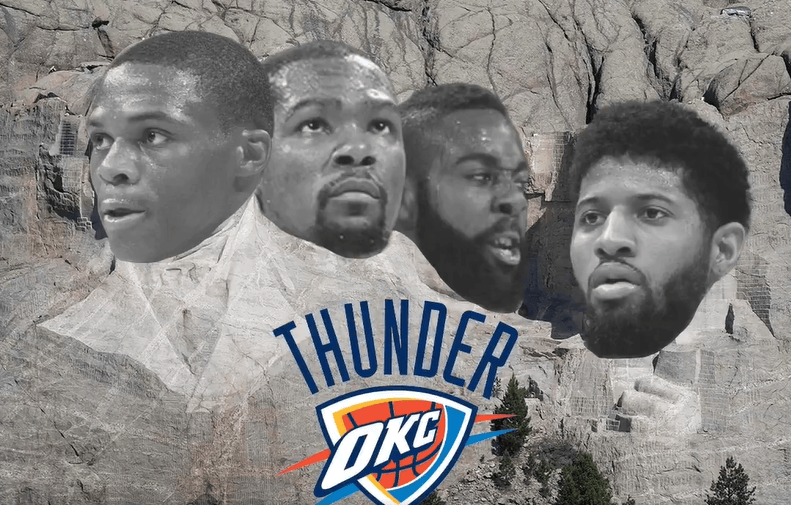 亚历山大评雷霆总统山：威少、杜兰特、哈登、保罗-乔治