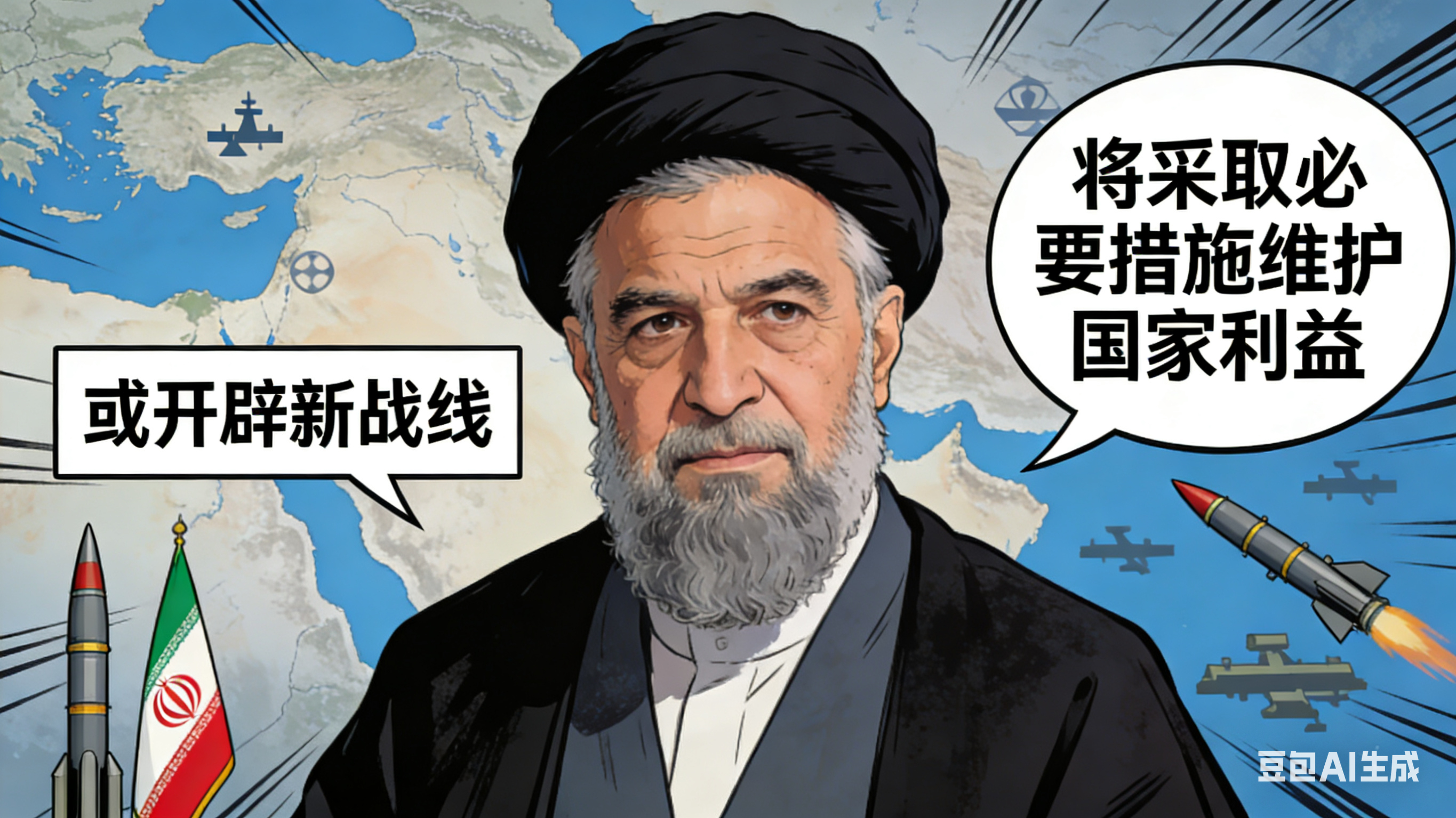 伊朗新任最高领袖称或开辟新战线 希望伊朗在新领袖的带领下能早日结束战争，平民百姓