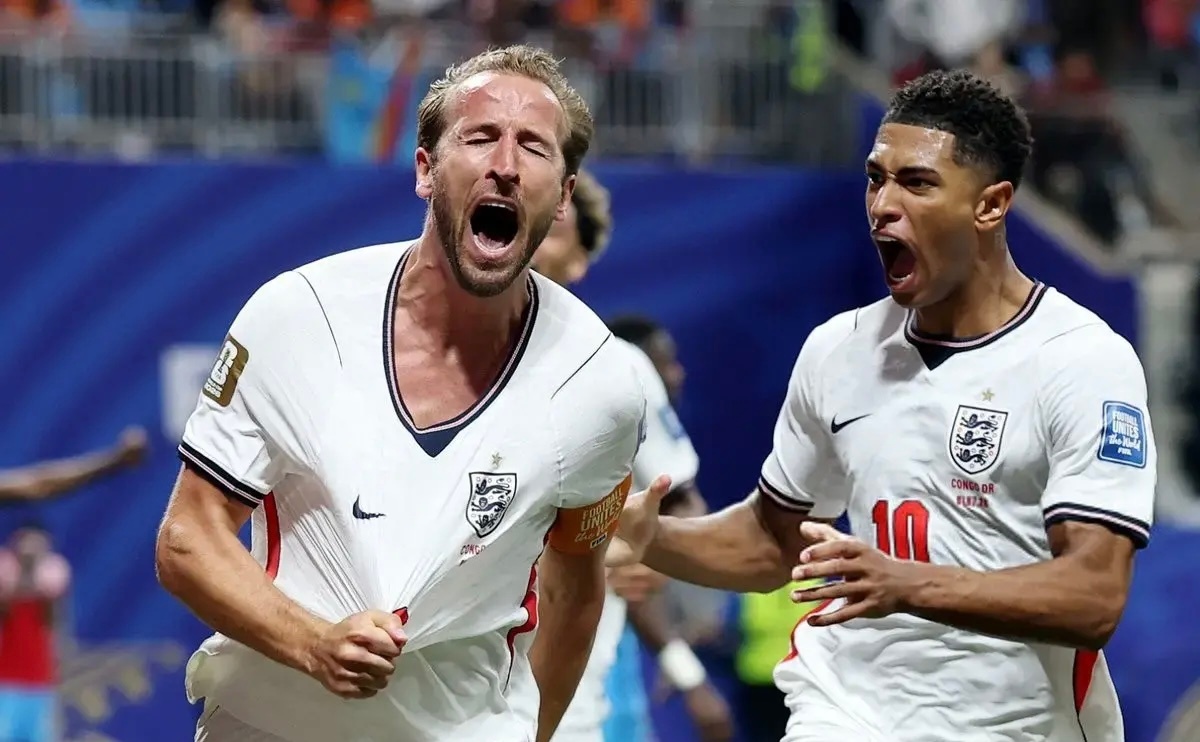 凯恩天神下凡！英格兰2-1逆转民主刚果这场比赛，能让你看清楚很多球员。7亿身价首