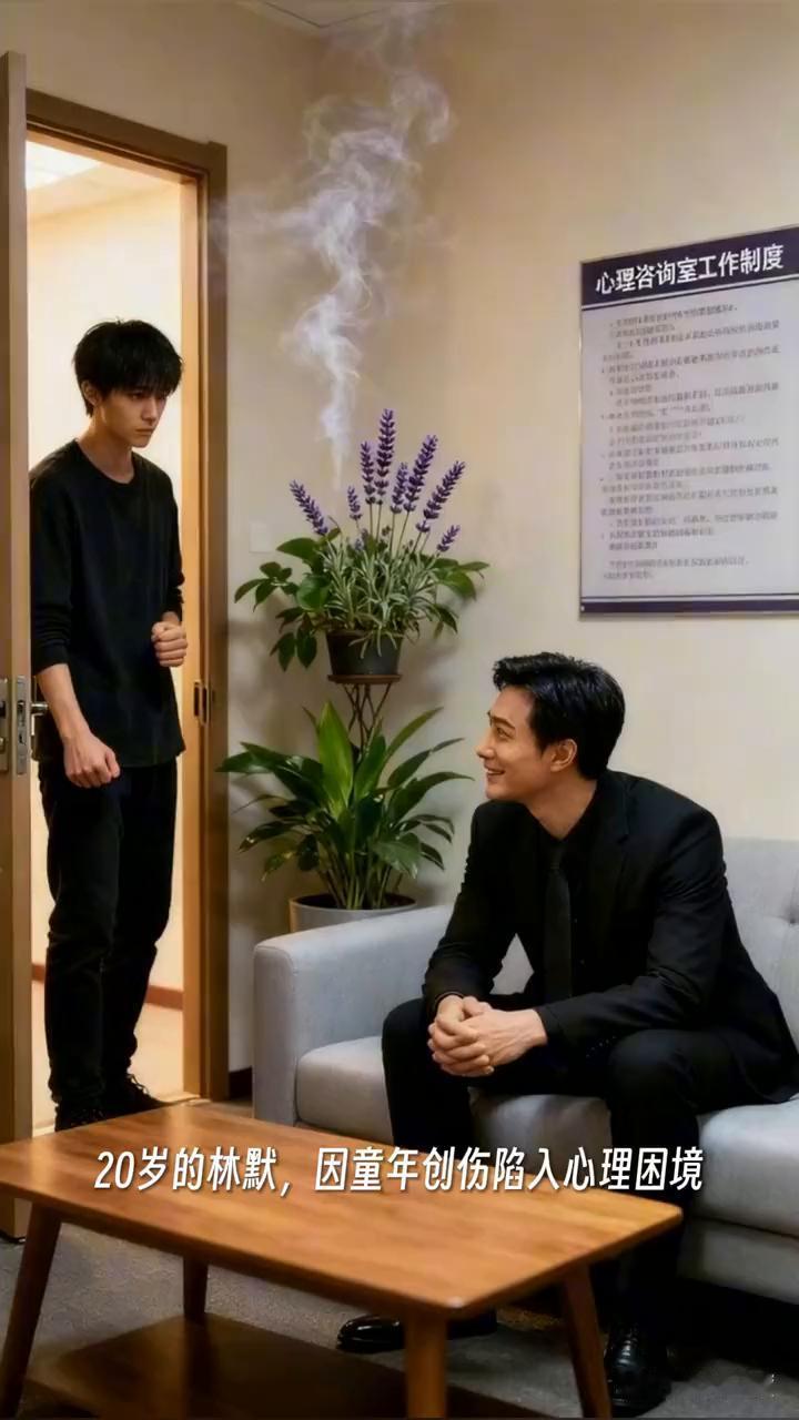 20岁的林默因童年创伤陷入心理困境。放轻松，跟着我的引导。你的眼皮越来越沉重，别