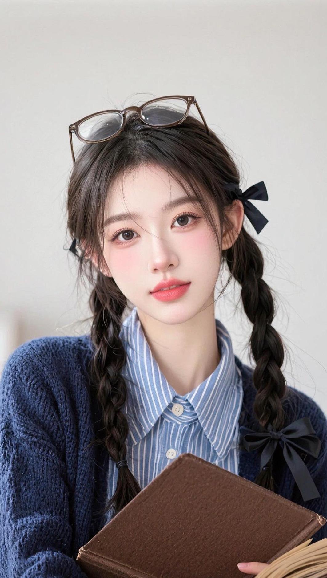 #甜美学院风写真   
