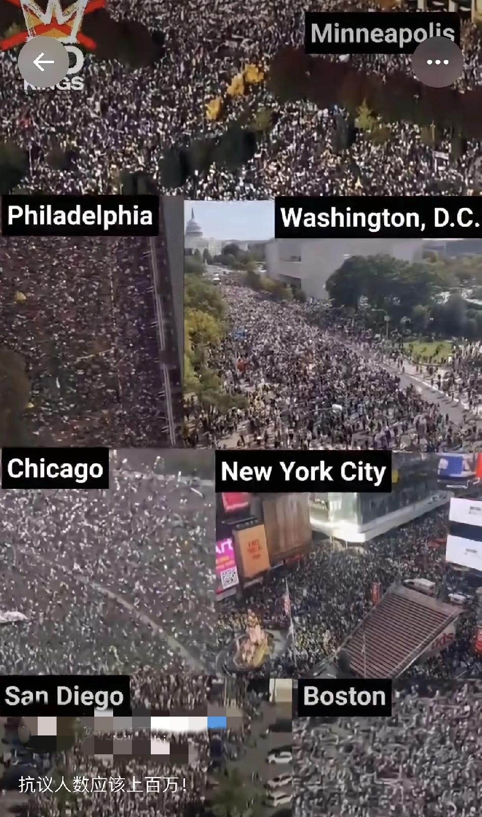 “无君”运动再度席卷美利坚！
第三轮“不要国王”运动如风暴般席卷全美，这表明美国