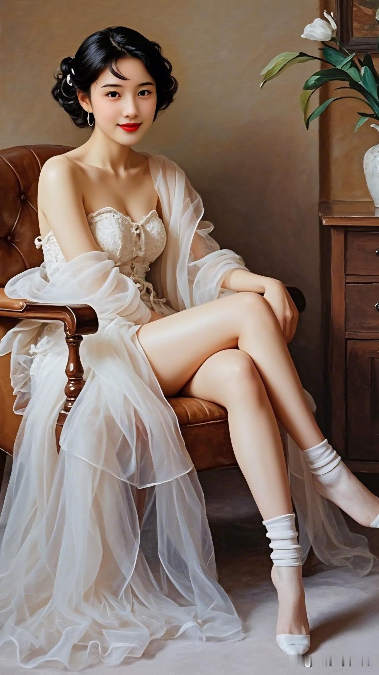 红袖添香夜，轻纱掩玉容。拥有好身材是一种什么感觉和体验 复古优雅，柔美动人，仿佛