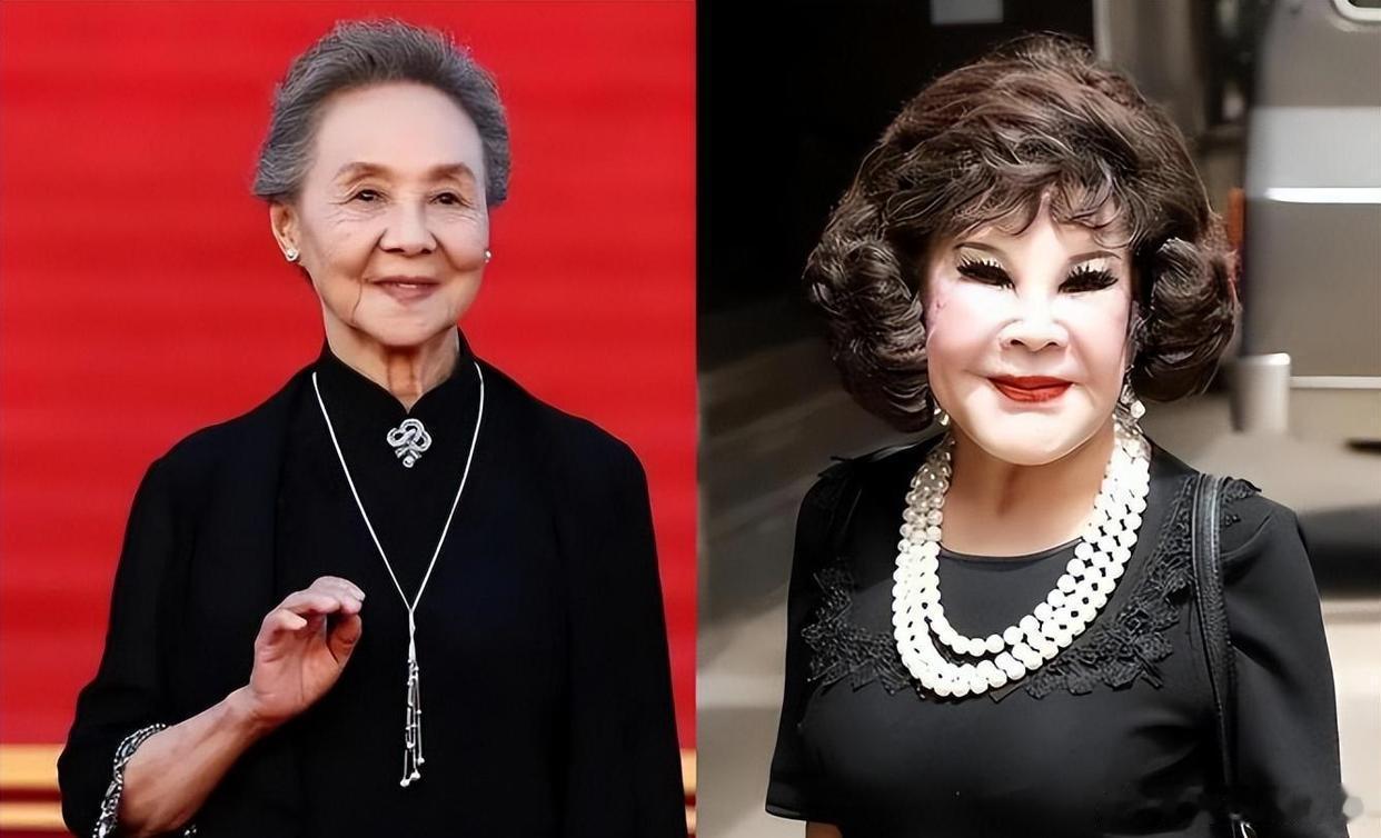 自然老去和整容，变老后好吓人，这眼妆是非化不可吗？[二哈] ​​​