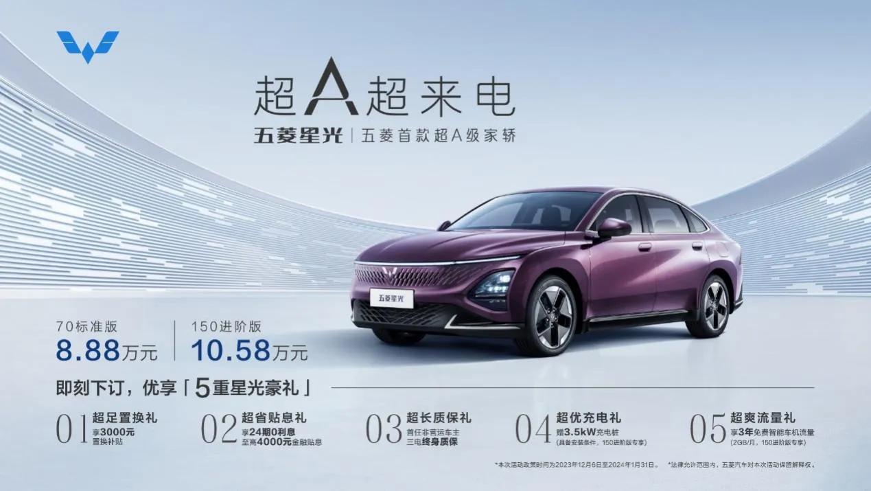 五菱星光上市，售价8.88万起，不止有性价比，品质同级别无对手？

五菱星光正式