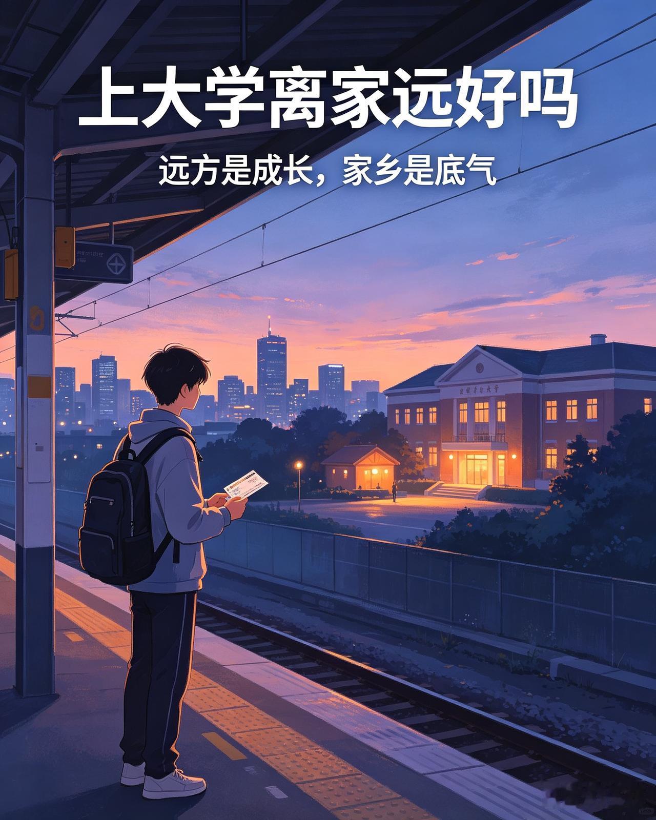 上大学离家远没有绝对的好坏，本质是不同成长路径的选择。

离家远的好处很直观：能