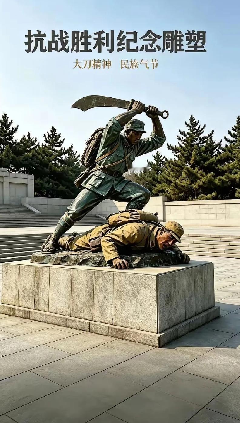 为雕像设计师点赞！
国人们永世不忘！

这雕像好！战士举刀杀敌，大刀带风！意境好
