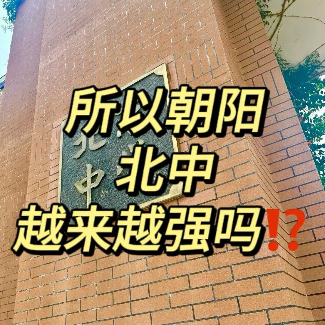 一次性把朝阳北中情况讲清楚‼️