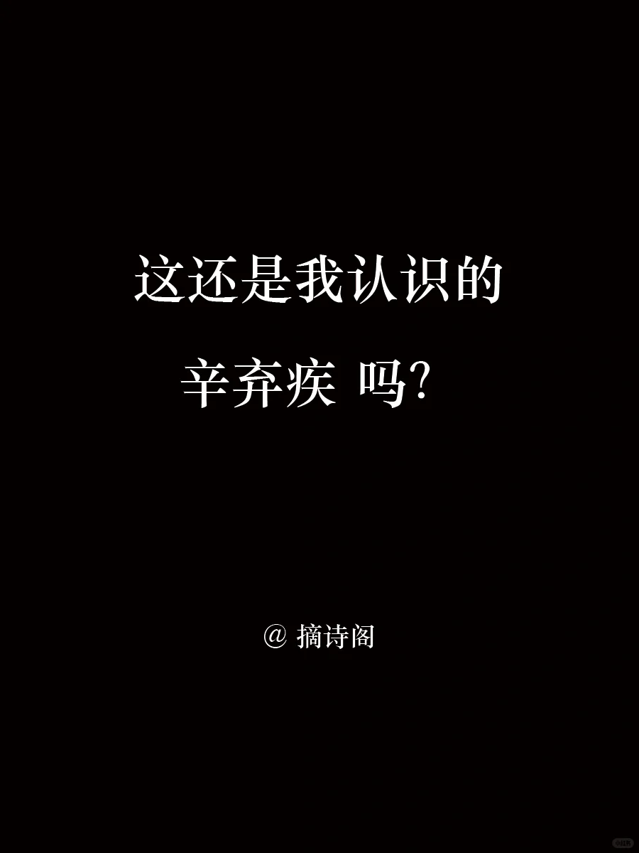这还是我认识的辛弃疾吗？