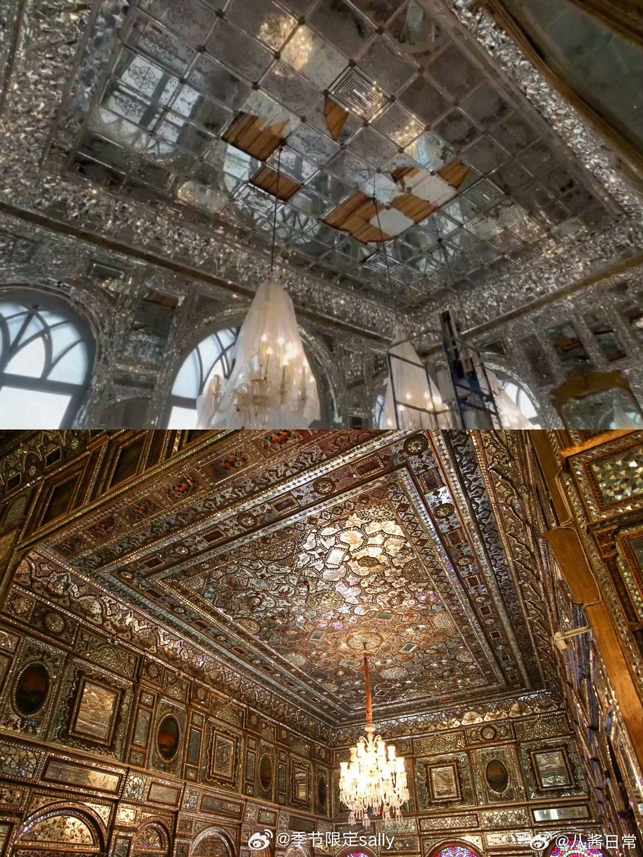 伊朗的世界文化遗产玫瑰宫碎了 