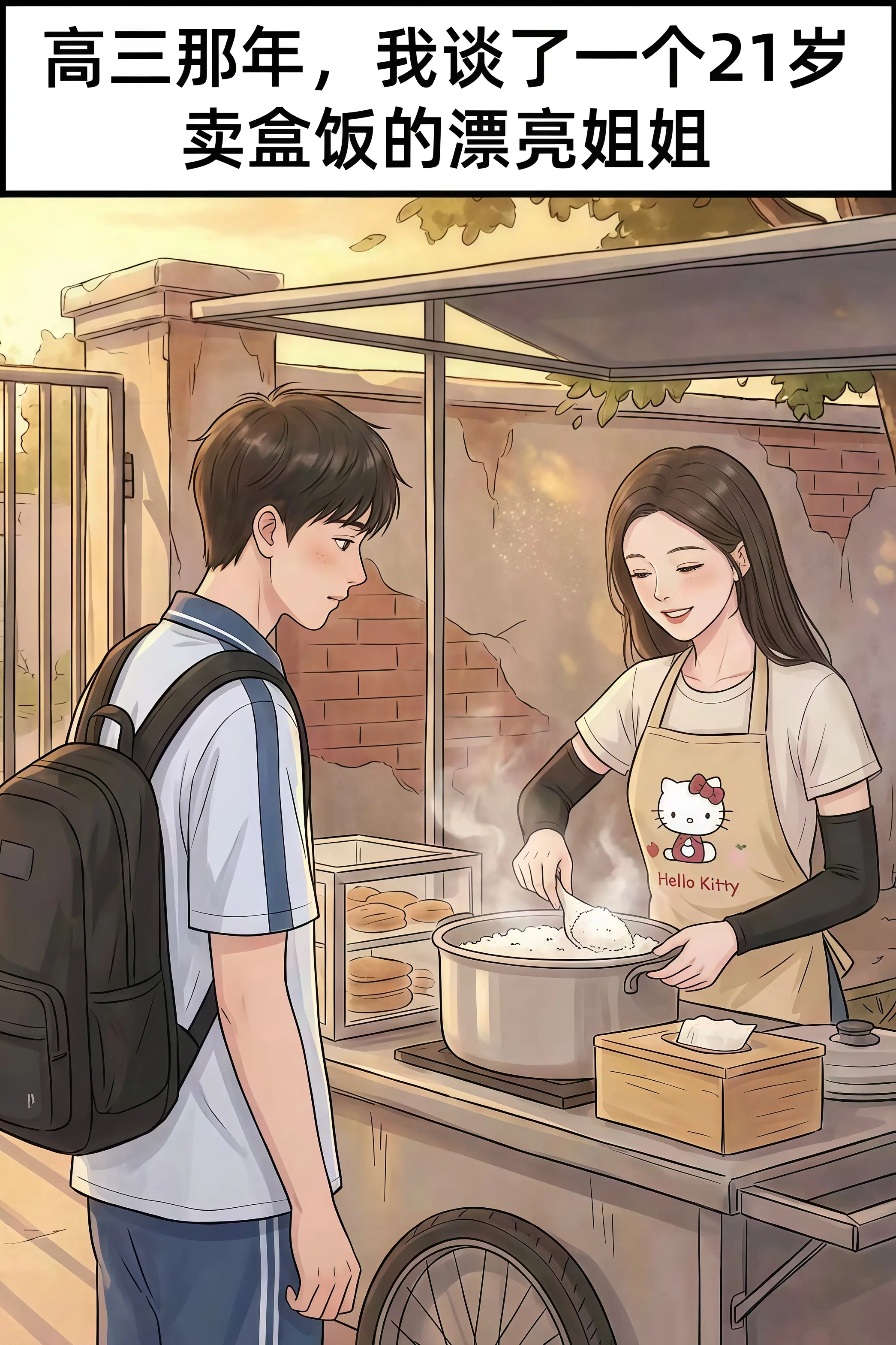 高三的盒饭姐姐，成了我余生的新娘。