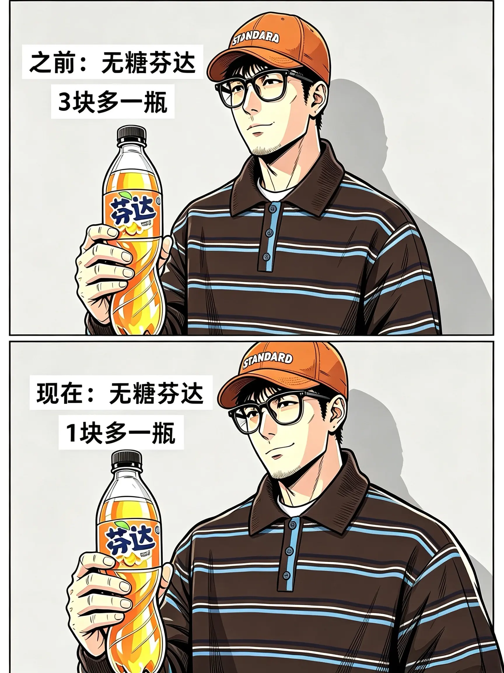 无糖芬达补货了，算下来一瓶只要一块多
