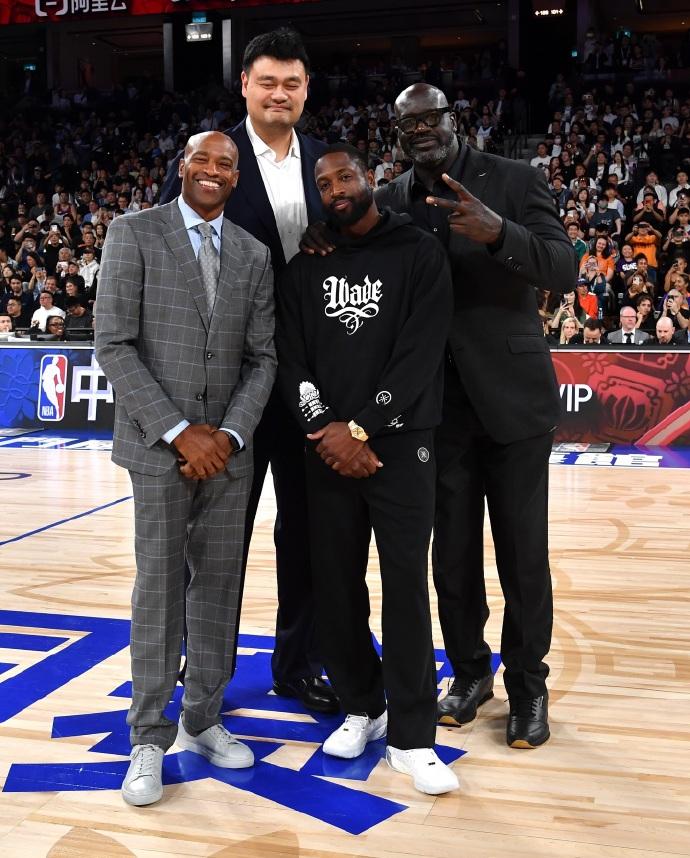 NBA中国赛真的来了太多球星，姚明、奥尼尔、卡特、韦德等大明星聚集在一起可不是这