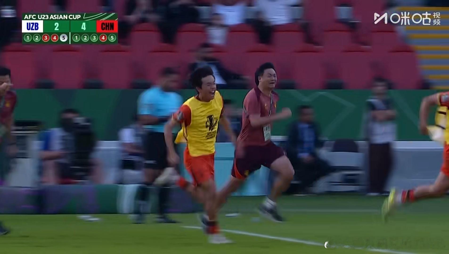 进四强了！！！过年了过年了！！！能赢乌兹别克斯坦，这次U23亚洲杯就没有更强的对