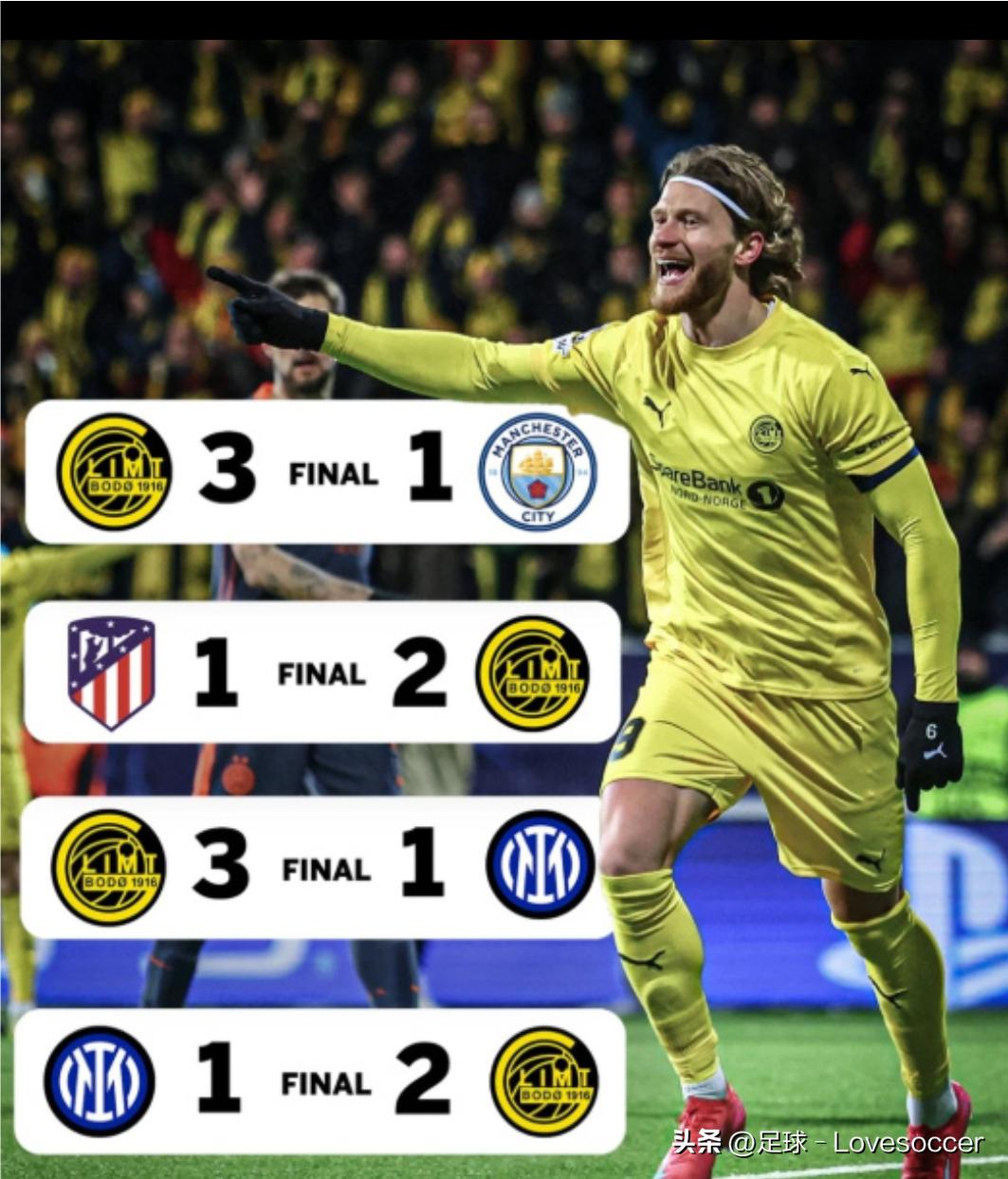 国米被挪威黑马双杀                       这波真的赚麻了！