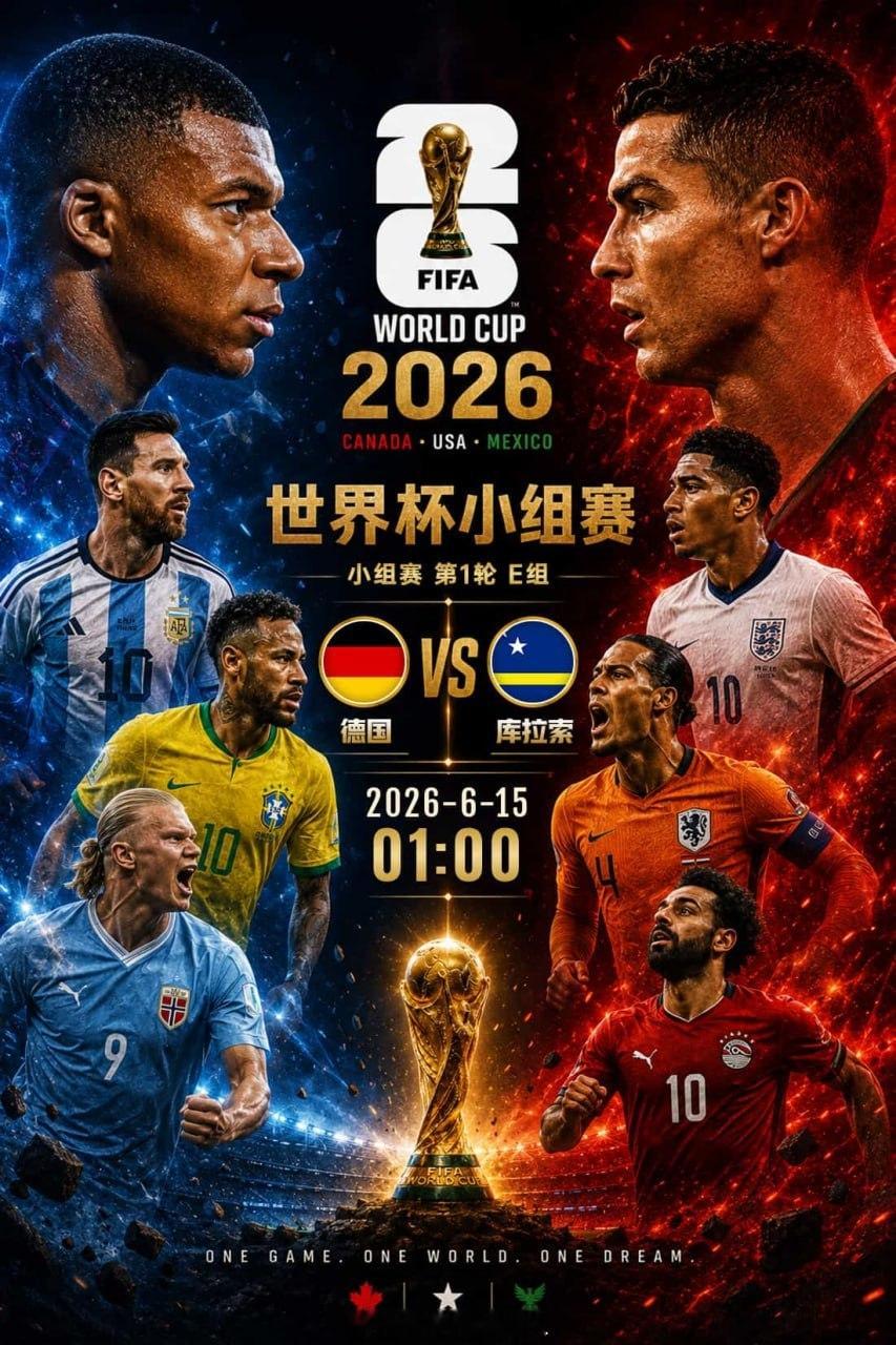 世界杯小组赛继续进行，今晚又一场焦点大战即将打响！⚽️ 德国vs库拉索作为世界足