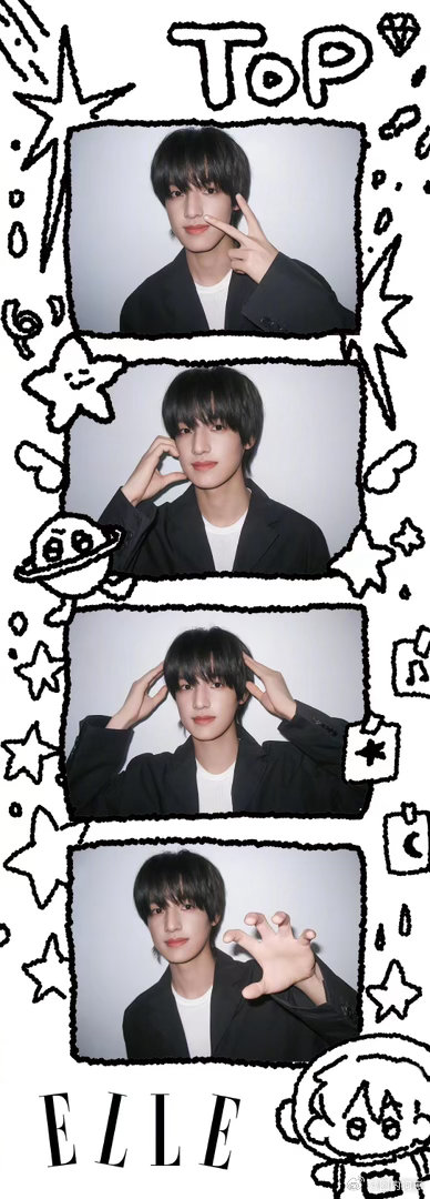 张泽禹ELLE生日帽张泽禹ELLE五月刊封面 少年与顶级时尚相遇，生日帽点缀灵动