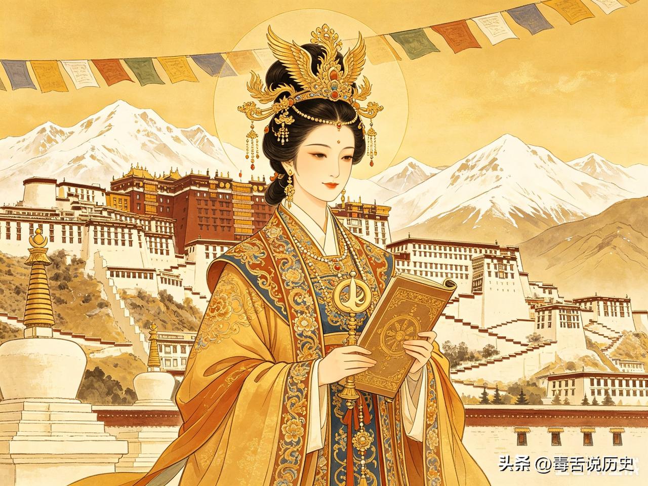 为何文成公主不愿意返回唐朝?文成公主从公元641年远嫁吐蕃，到680年病逝，在这