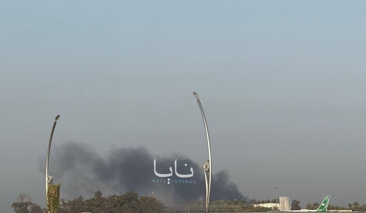 美军驻巴格达的维多利亚军事基地再次遭到袭击。 ​​​