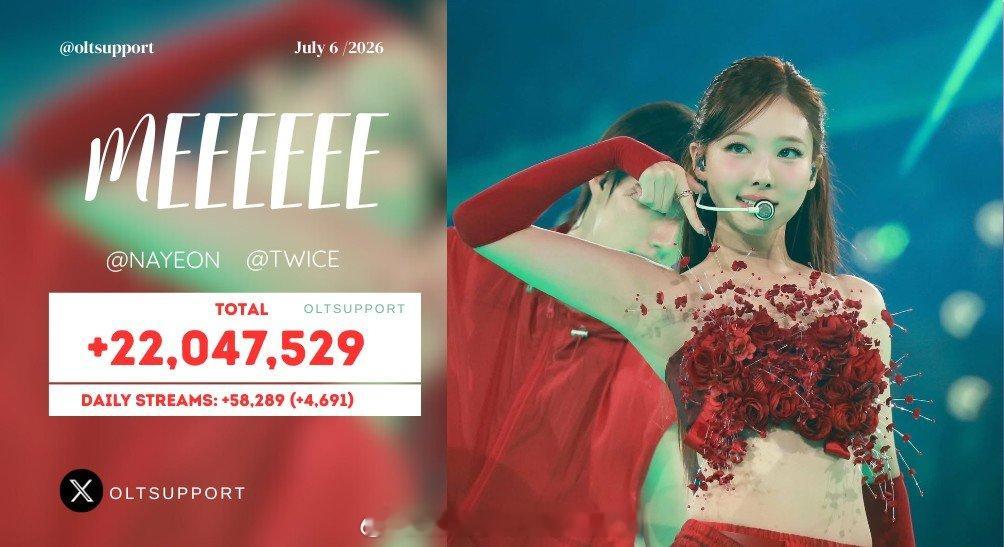 NAYEON 【NAYEON单曲《MEEEEEE》Spotify播放量突破220