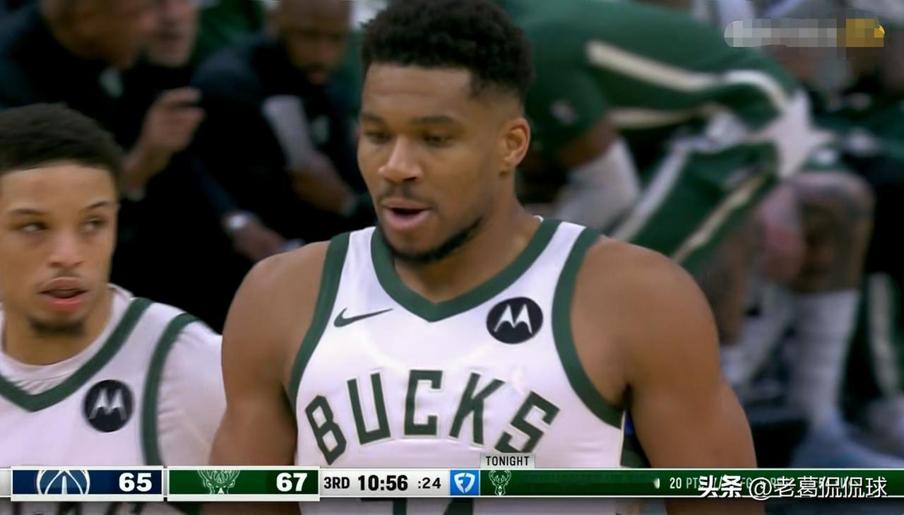 雄鹿超级巨星字母哥真是虽败犹荣！今天雄鹿在主场以113：114输给了弱旅奇才，本