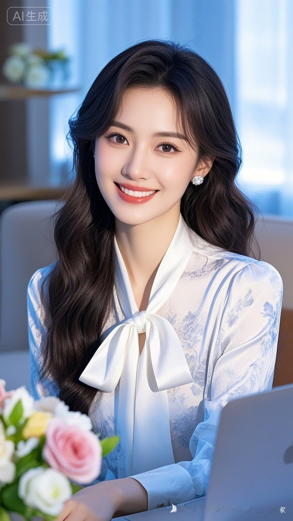 温柔优雅的办公时光，微笑面对每一天！🌸💻