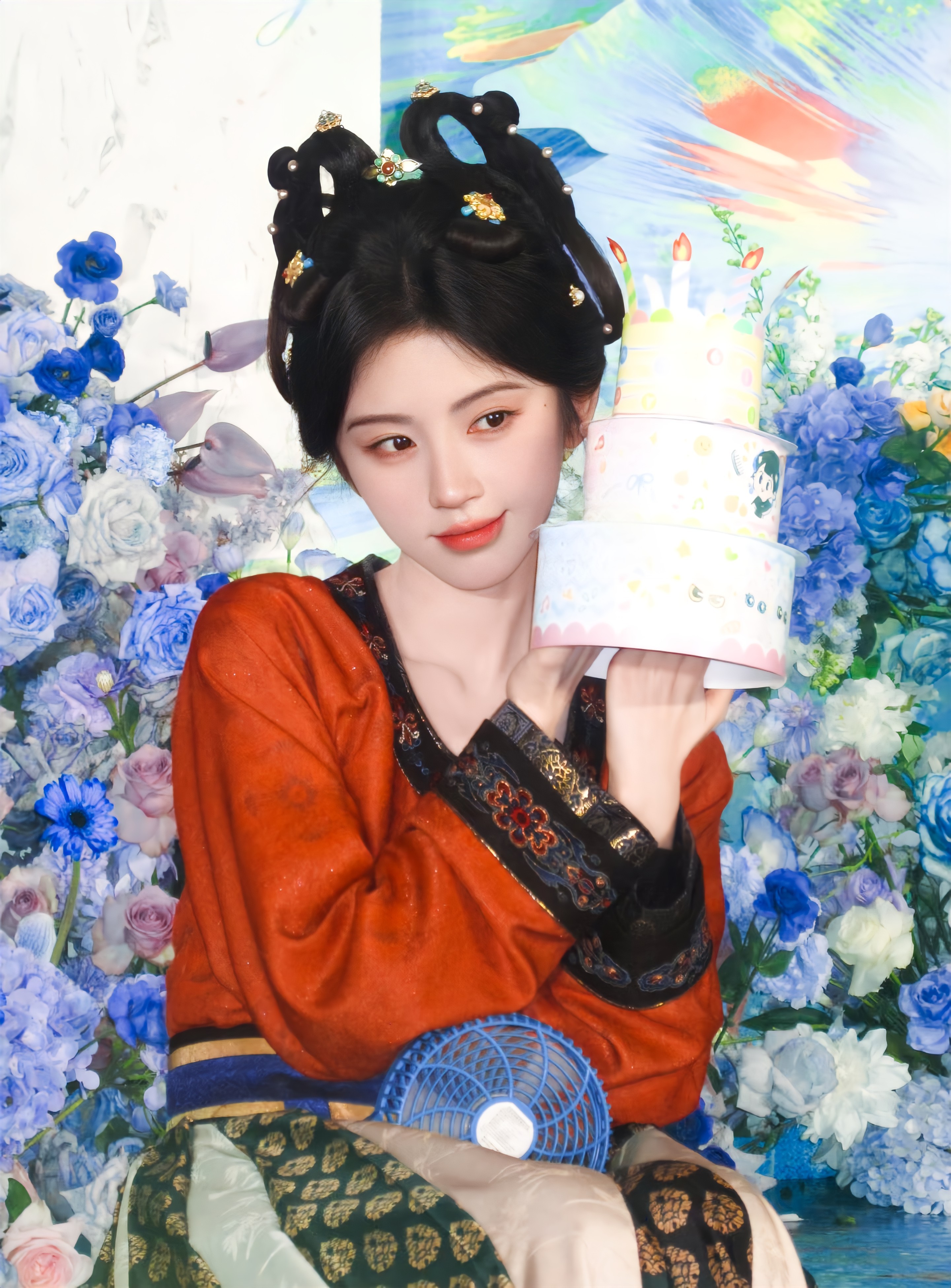 鞠婧祎鞠婧祎苏绿夏鞠婧祎万花世界 🐱🔖头上有两个妙脆角的就是我啊