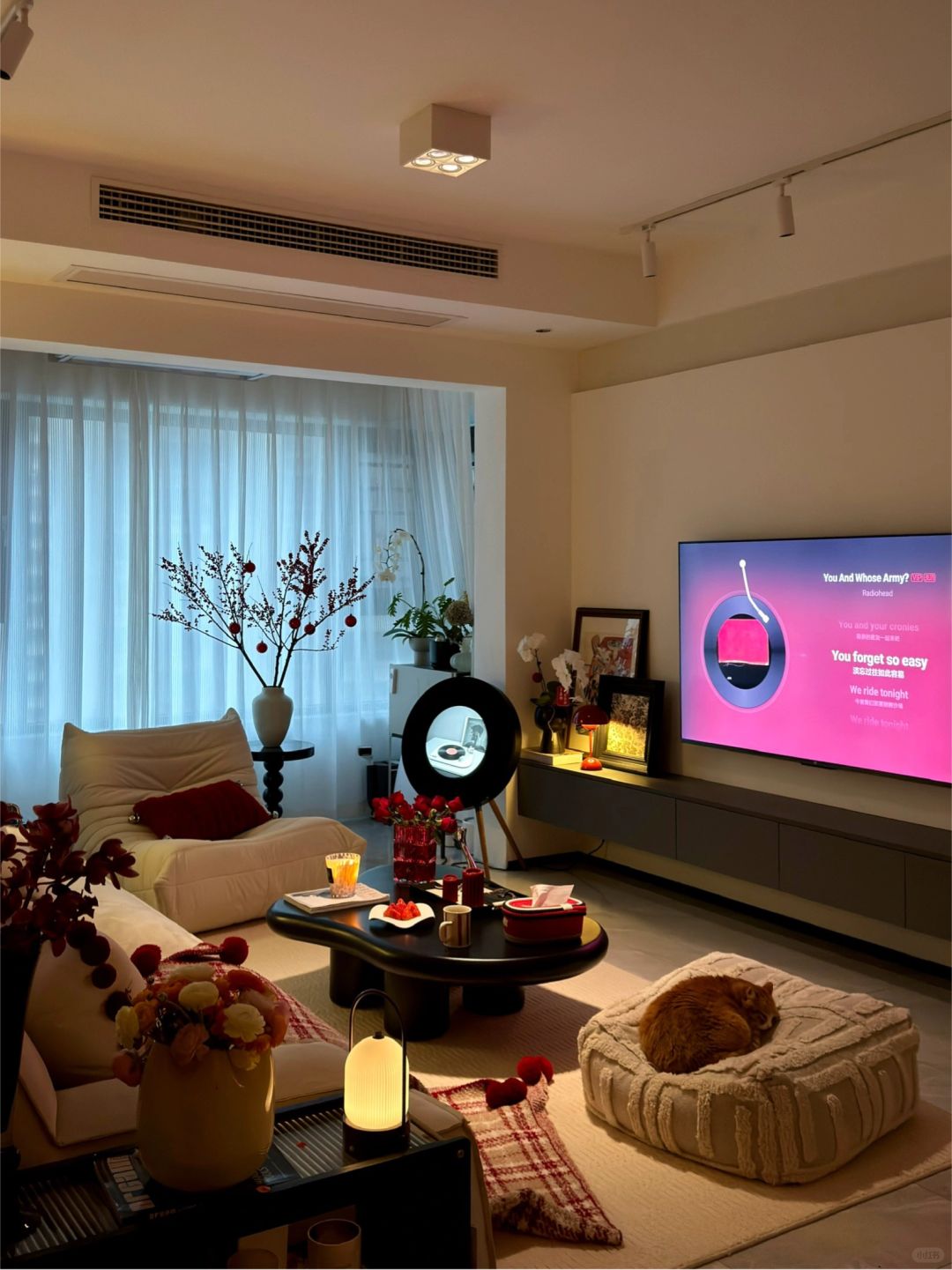 温馨的76㎡🏠 ，开始布置新年氛围啦