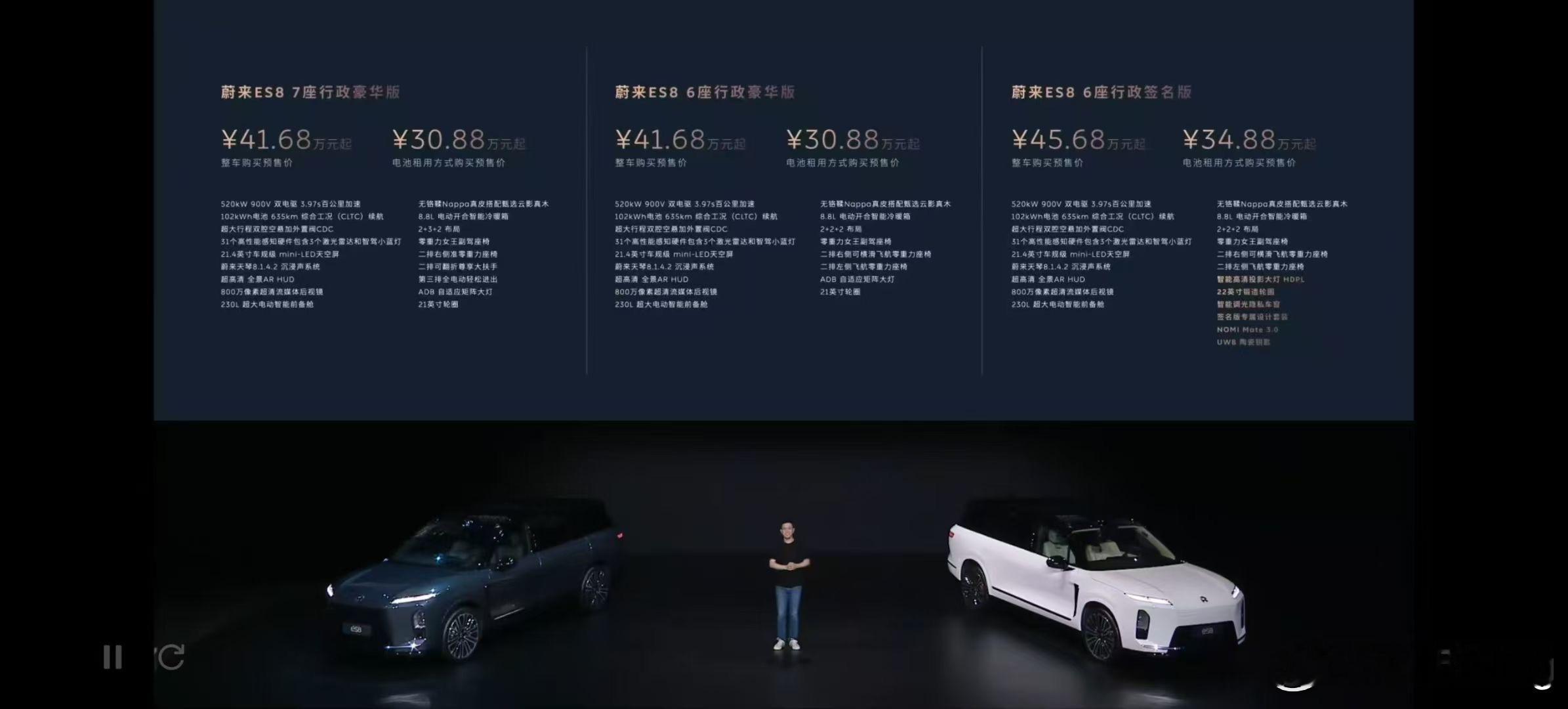 今晚发布的新款蔚来ES8，Baas价格直接下探到30万价位区间，现在的蔚来再也不