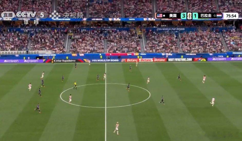 美国VS巴拉圭第75分钟目前美国队3-1暂时领先东道主美国表现还是很可以 聊城