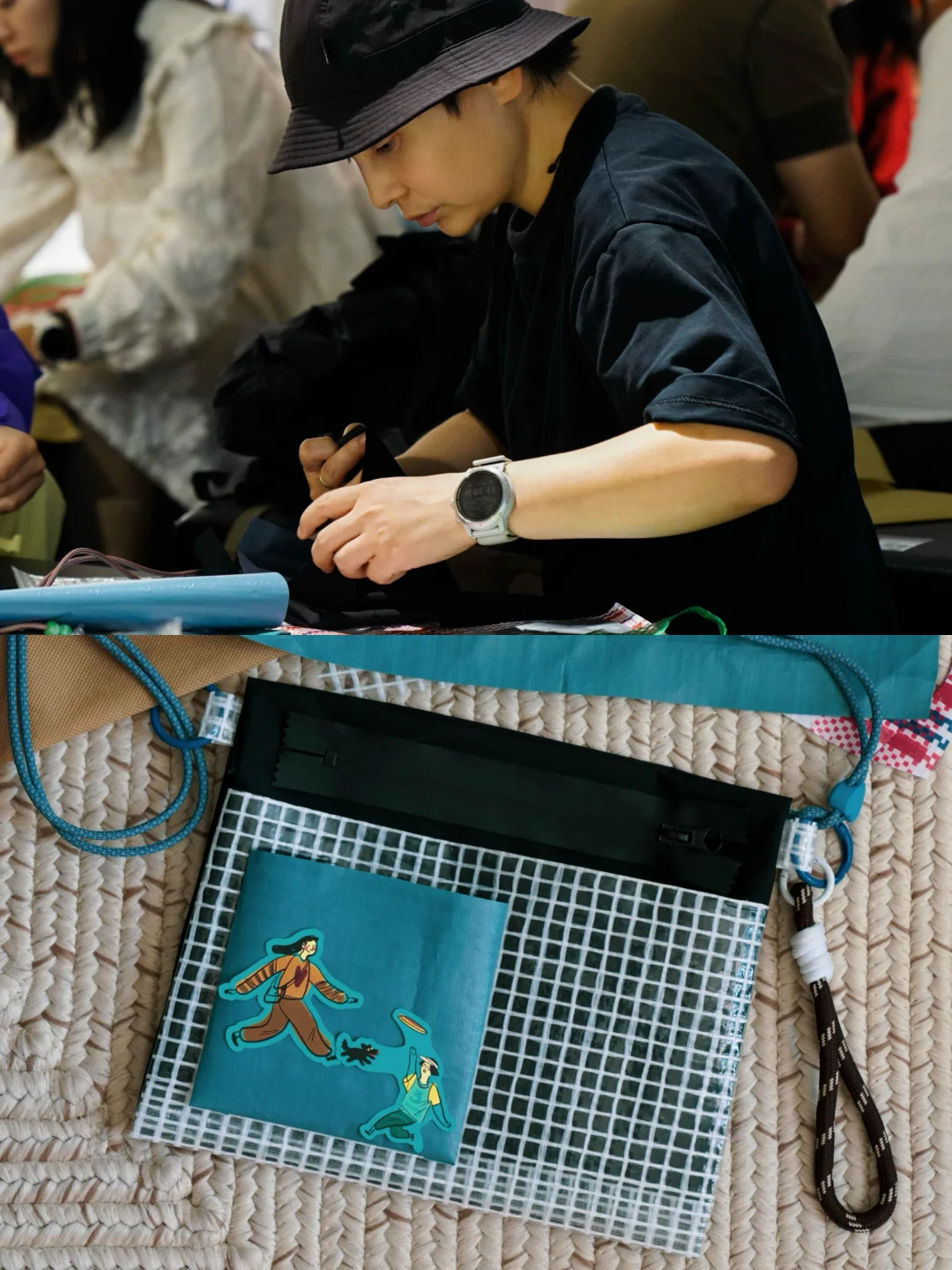 用GORETEX面料，🪡手搓了一个户外小包💼