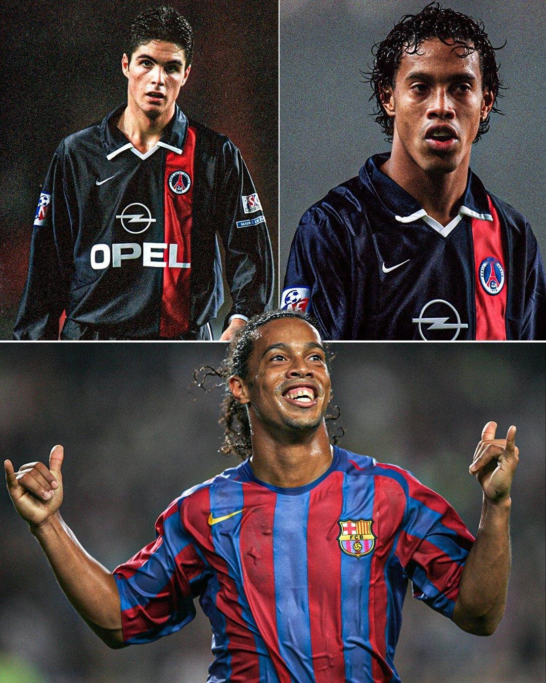 阿尔特塔非常欣赏罗纳尔迪尼奥❤️“我们做了一年半的室友。他从巴西来的时候没有工作