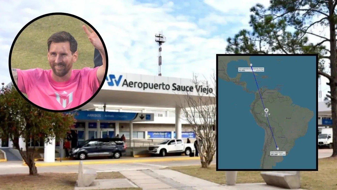 小梅和家人假期快乐！梅西结束紧凑的印度行，已经和家人一起从佛罗里达起飞抵达阿根廷