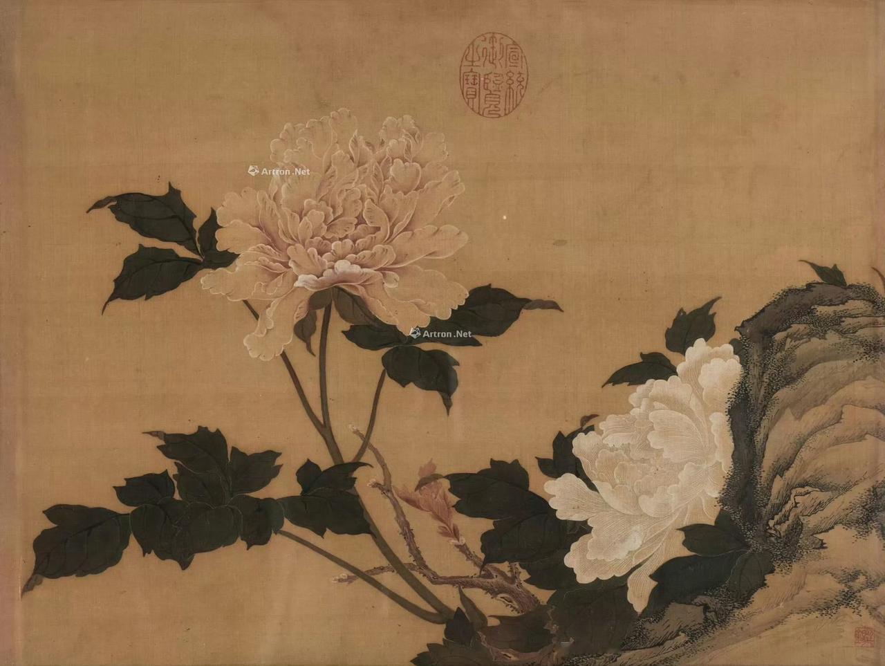 蒋廷锡 没骨牡丹