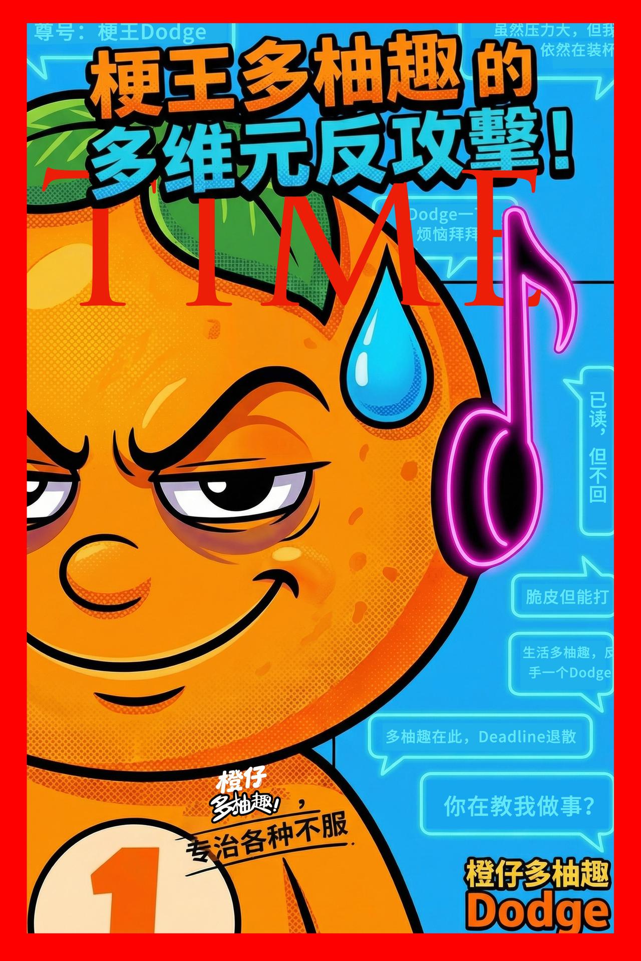 专职各种不服的显眼包——橙仔多柚趣
家人们谁懂啊！终于抓到这个在岭南街头和赛博时