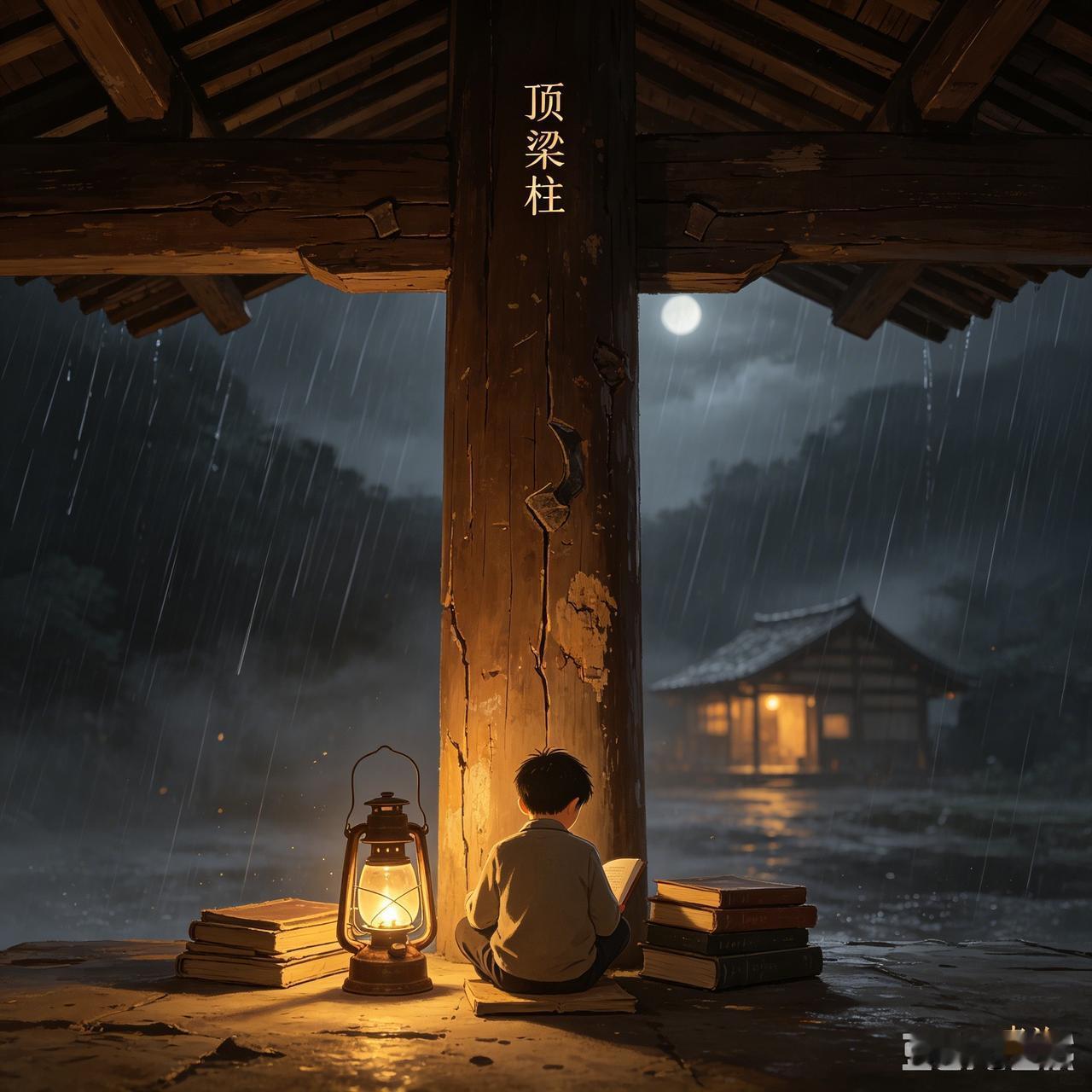 《顶梁柱》
原创 | 東汐

每逢阴雨寒凉
老屋的顶梁像犯了关节炎
泛起酸胀细碎