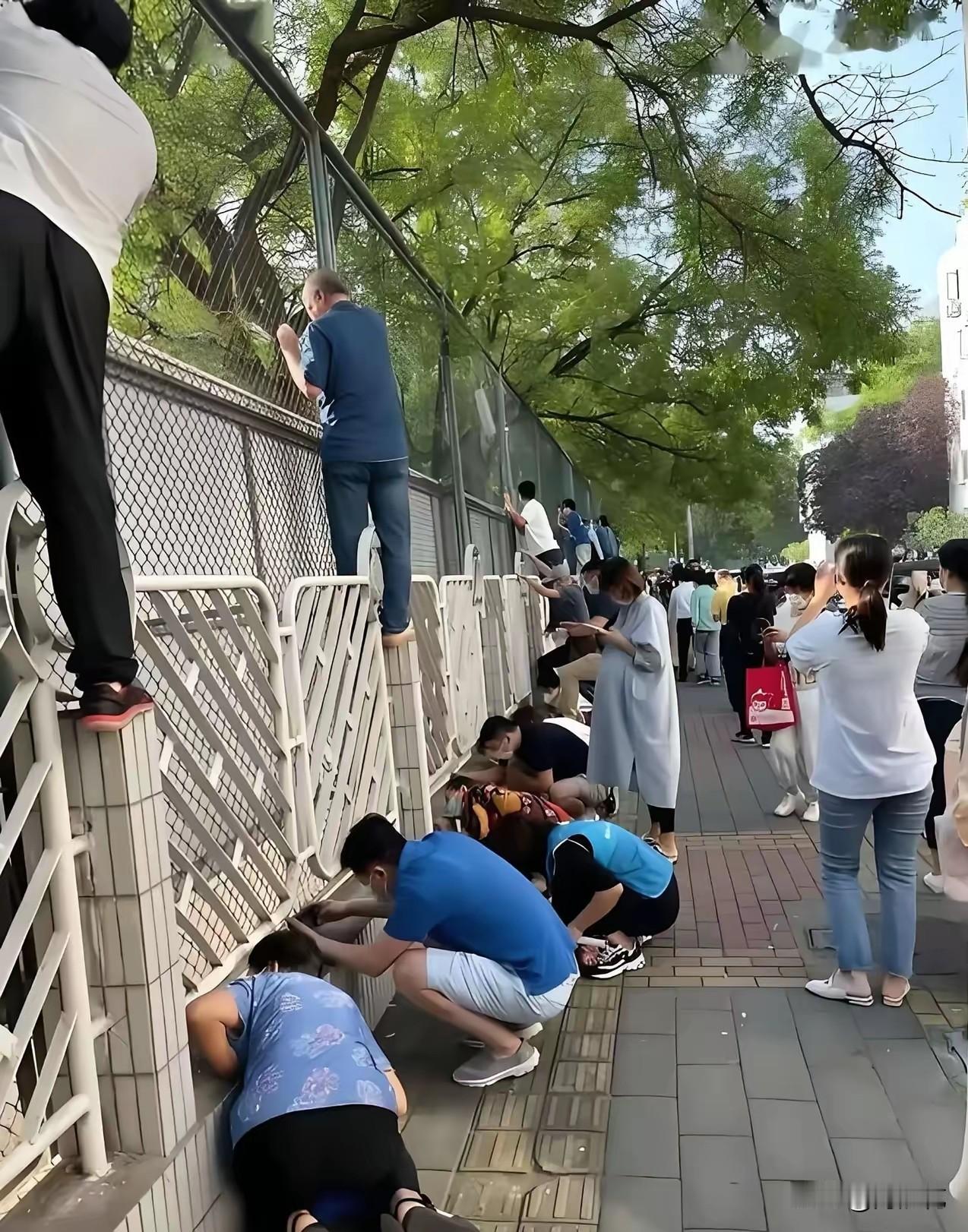 大家猜猜这是学校还是敬老院？有人说是敬老院，有人说是学校。

说是学校的人认为，