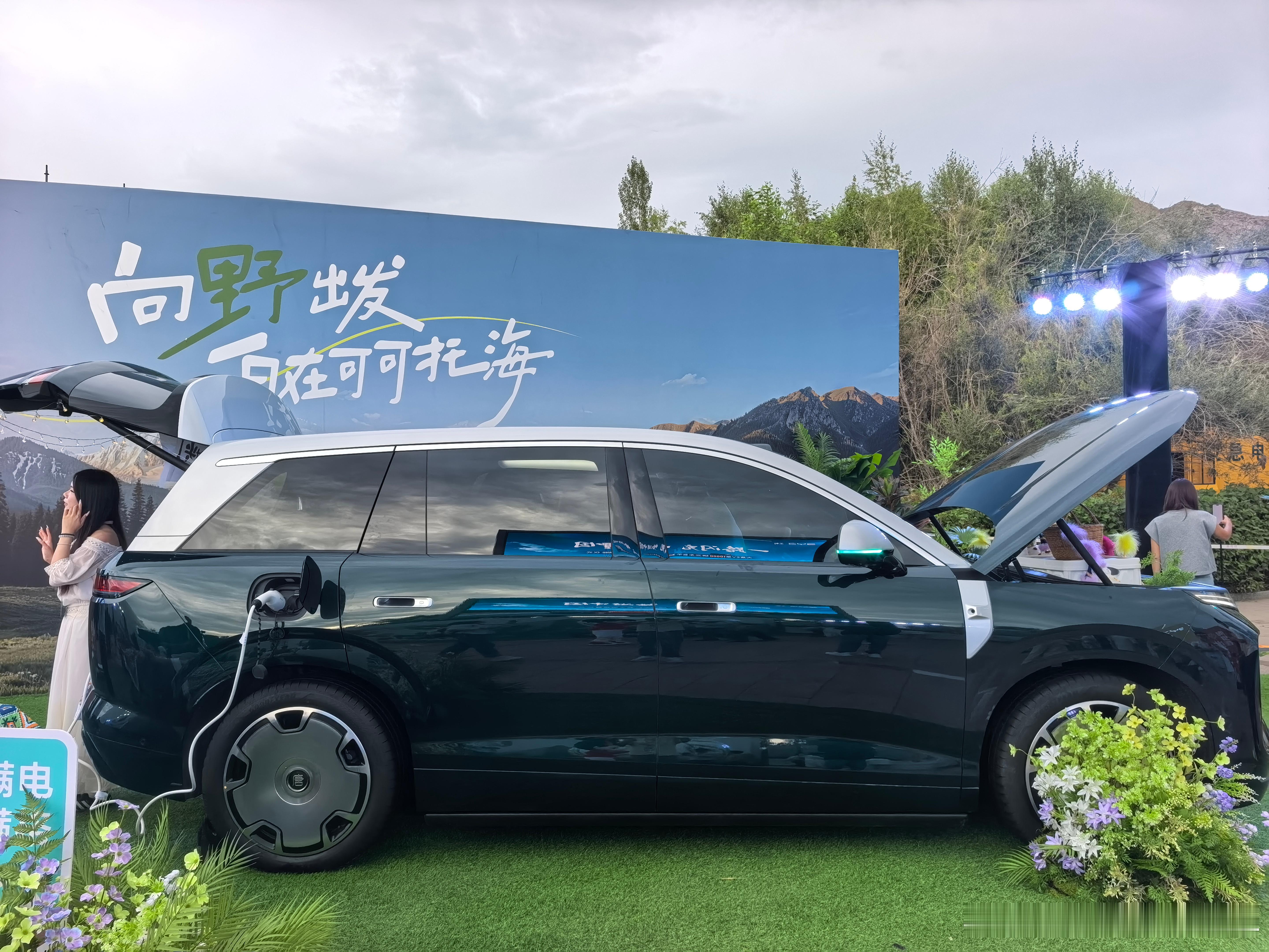 大唐第1万辆交付，选择在阿勒泰可可托海。这里也建了闪充站，这应该是中国最西北的闪