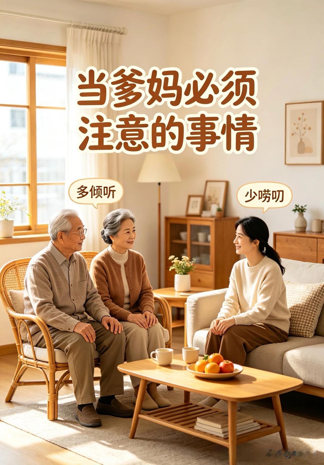 做父母的和子女相处必须要注意的事情。[作揖]说到这个，很多人心里都有本账，不过要