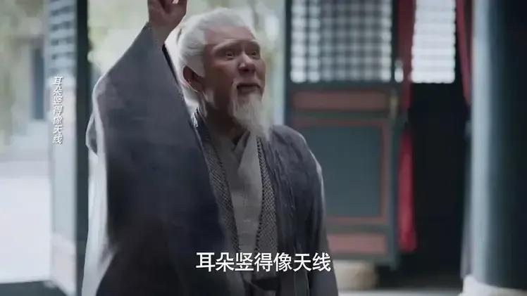 庆余堂大掌柜念了叶轻眉为他写的诗：眼睛瞪得像铜铃， 射出闪电般精明； 耳朵竖的像